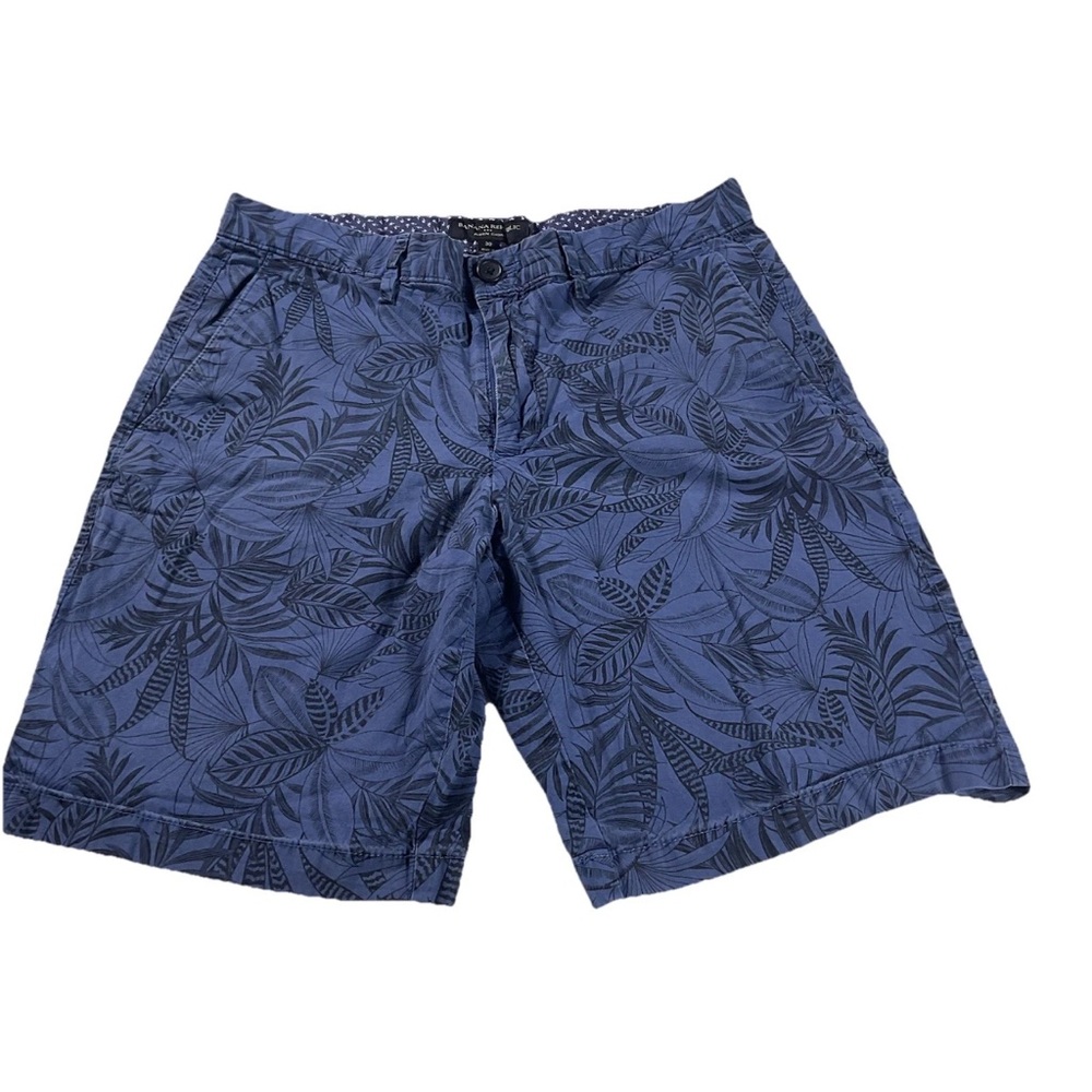 Banana Republic Aiden Shorts Men’s 30 Blue Tropical Print Stretch Chino